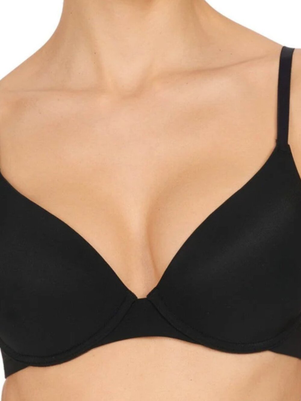 Natori 727229 Minimal Push Up Convertible Underwire Bra Size 34DD Black
